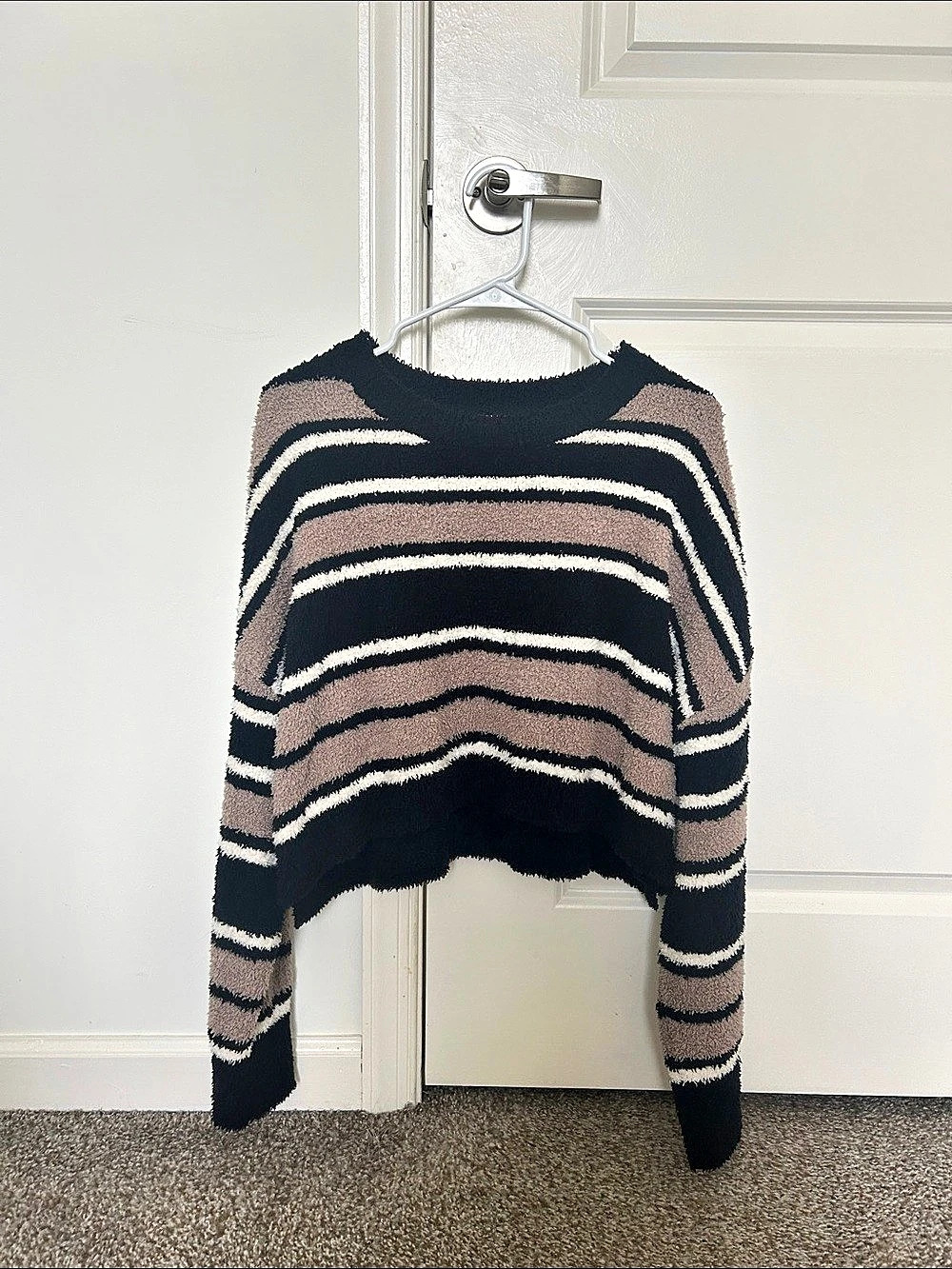 Altar'd State || Striped Cropped Sweater